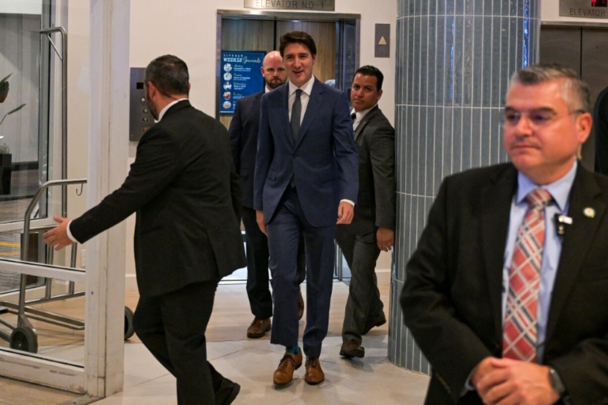 Canadian Prime Minister Justin Treadeau heads to meet US President-elect Donald Trump at his Mar-a-Lago luxury estate
