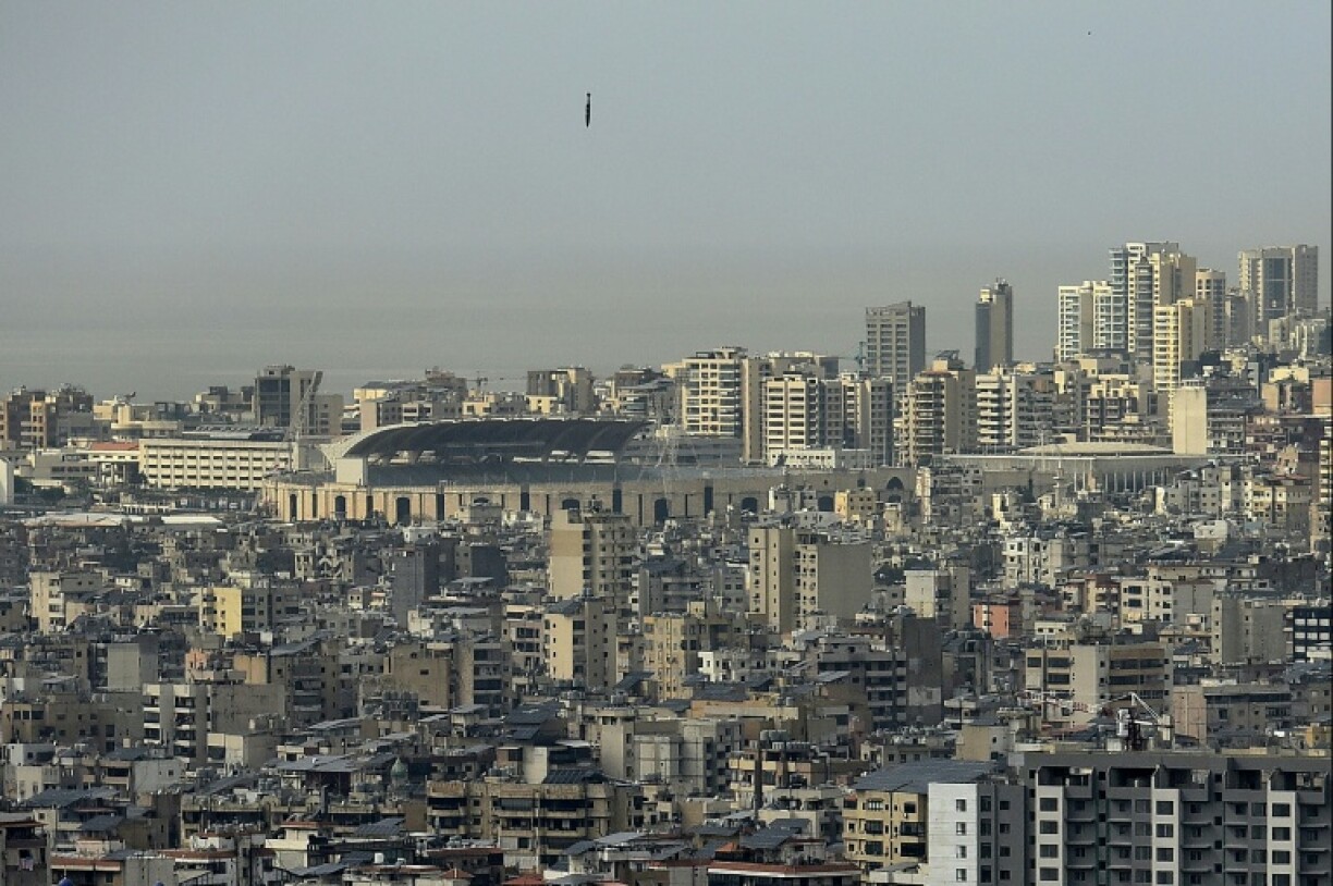 A shell fired by the Israeli military is about to hit a site in southern Beirut for the first time since a November 2024 ceasefire began