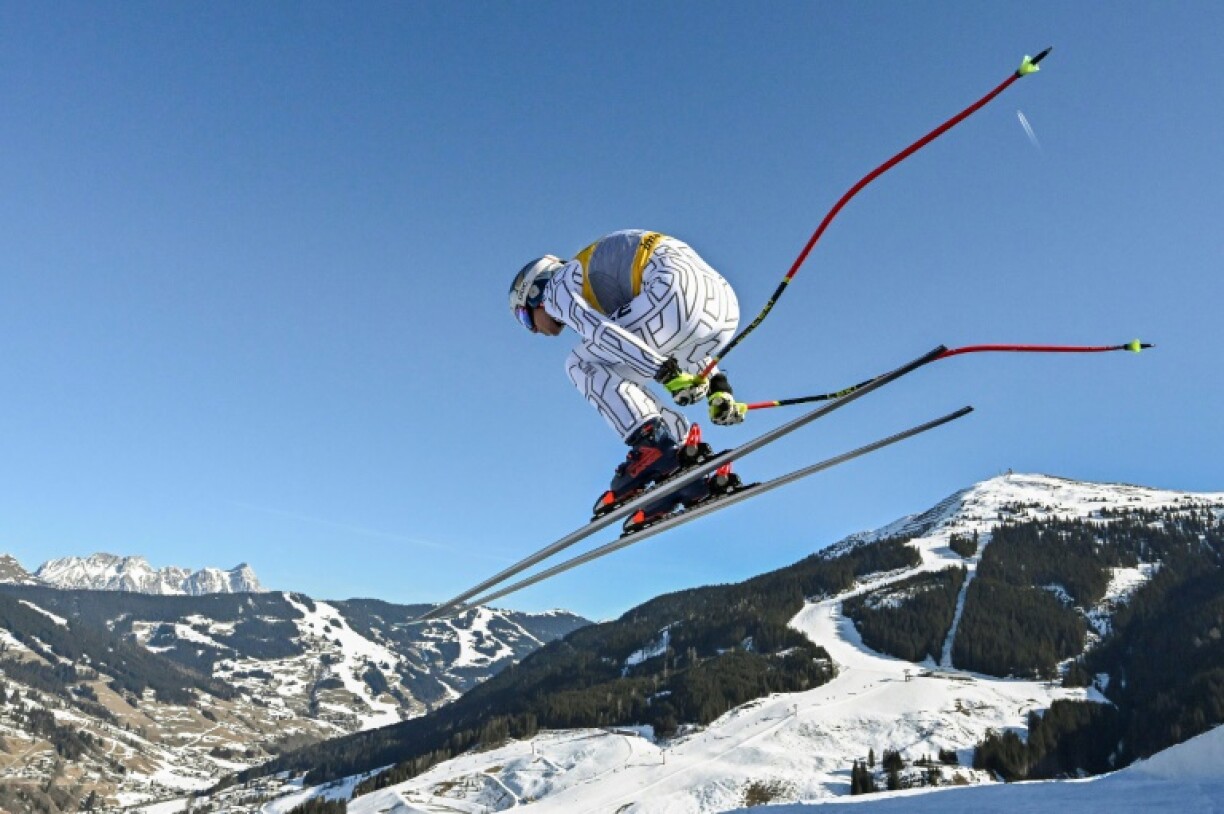 Ester Ledecka soars in the downhill