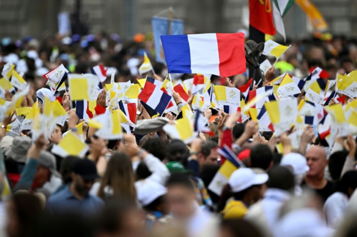 The leader of the world's 1.4 billion Catholics is on a four-day trip to France