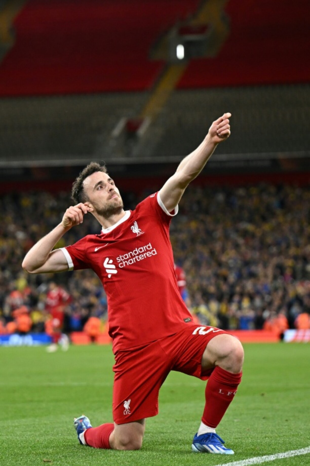 Diogo Jota helped Liverpool to win a 20th English title last season