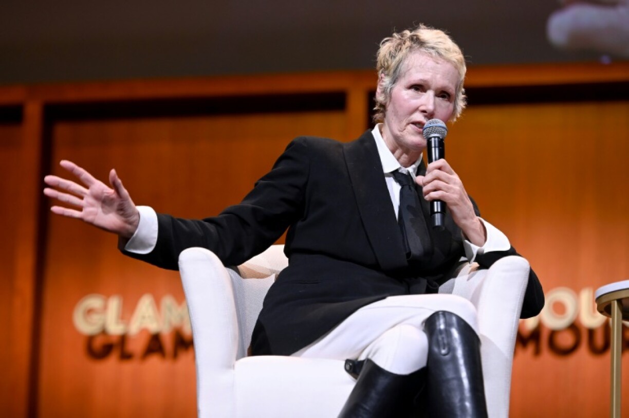 L'éditorialiste E. Jean Carroll lors d'une conférence à New York le 10 novembre 2019, peu après qu'elle eut attaqué Donald Trump pour diffamation