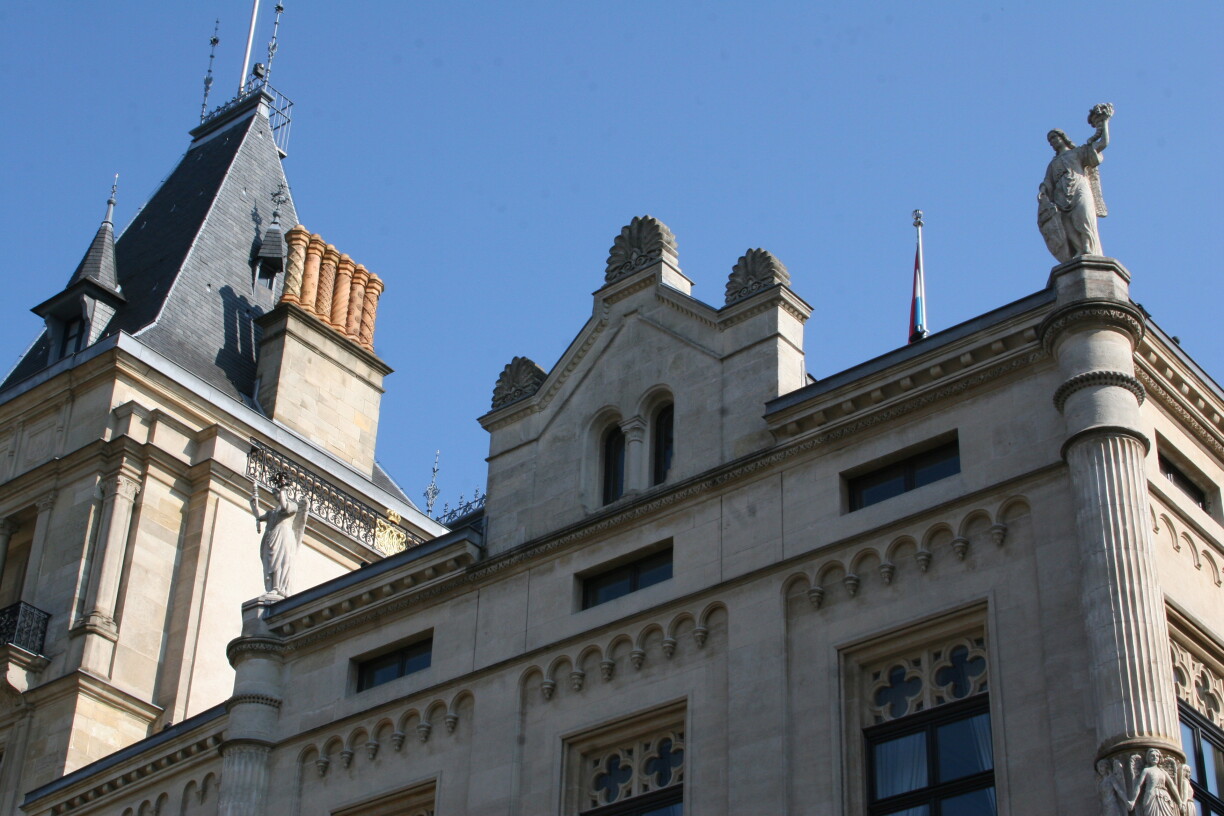 Statues of angels, pictured here on 8 September 2009, have stood atop the Chamber from the very beginning.