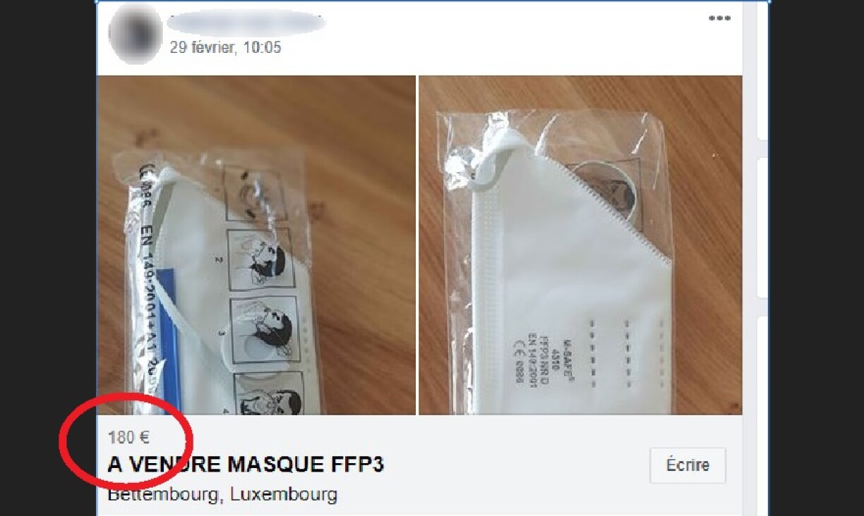 Un prix qui fait tousser, vu sur un site de petites annonces au Luxembourg...