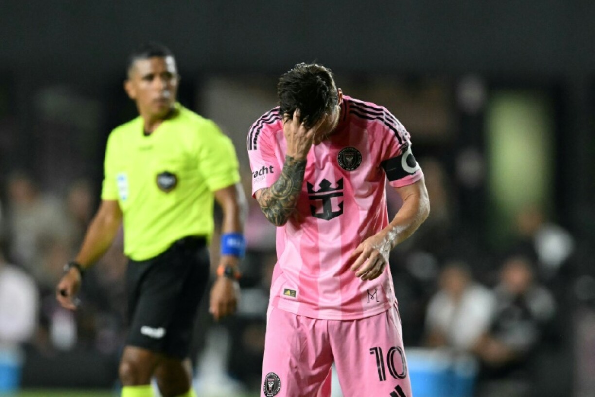 Lionel Messi was frustrated again as Inter Miami lost 3-0 at home to Orlando City in MLS on Sunday.