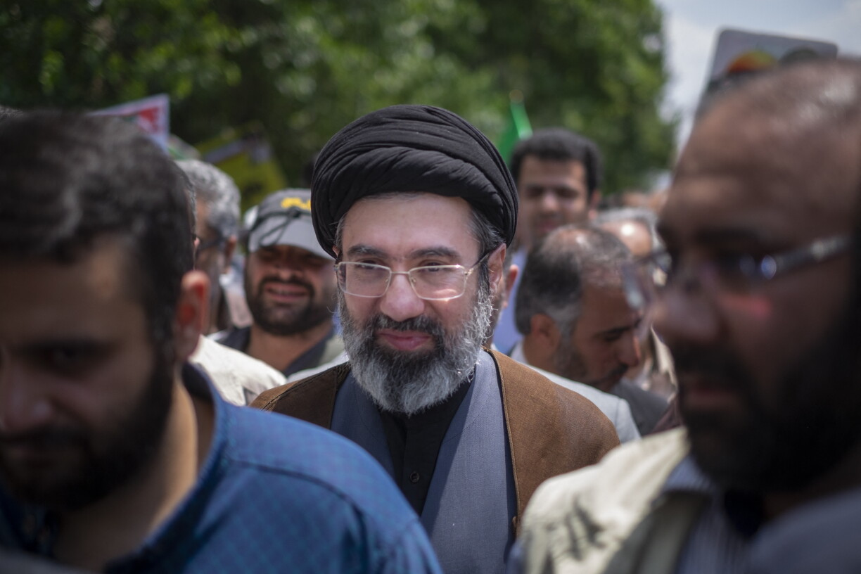 De Modschtaba Chamenei, Bouf vum Ayatollah Ali Chamenei, den 31. Mee 2019 bei enger Demonstratioun um Jerusalem Dag zu Teheran.