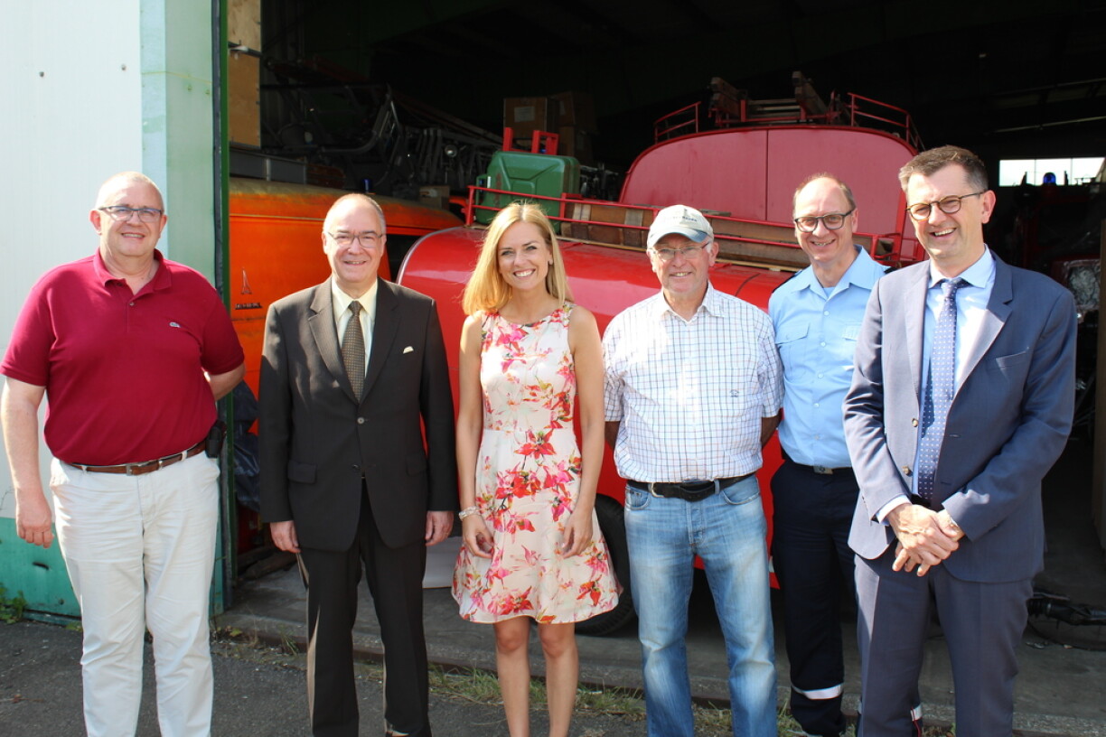 Left to right: Marc Mamer, Claude Frieseisen, Taina Bofferding, Raymond Brausch, Paul Schroeder and Alain Becker.