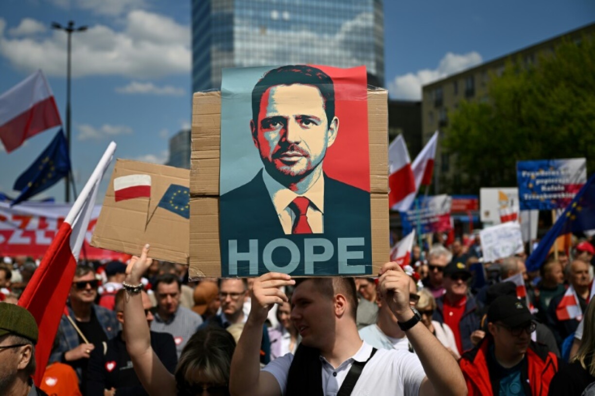 Mayor of Warsaw Rafal Trzaskowski is backed by Poland's ruling centrists