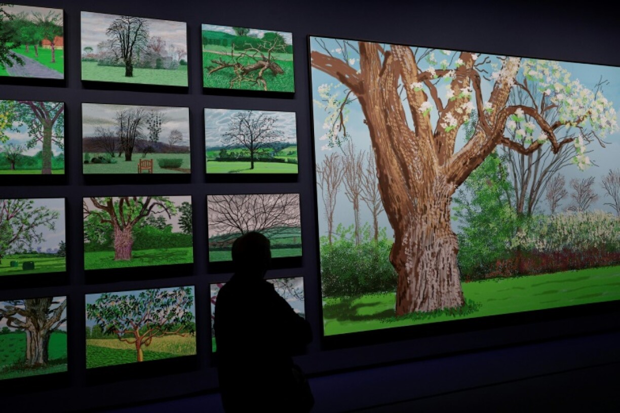 Hockney created a series of iPad landscapes while living in northern France in 2019-2023