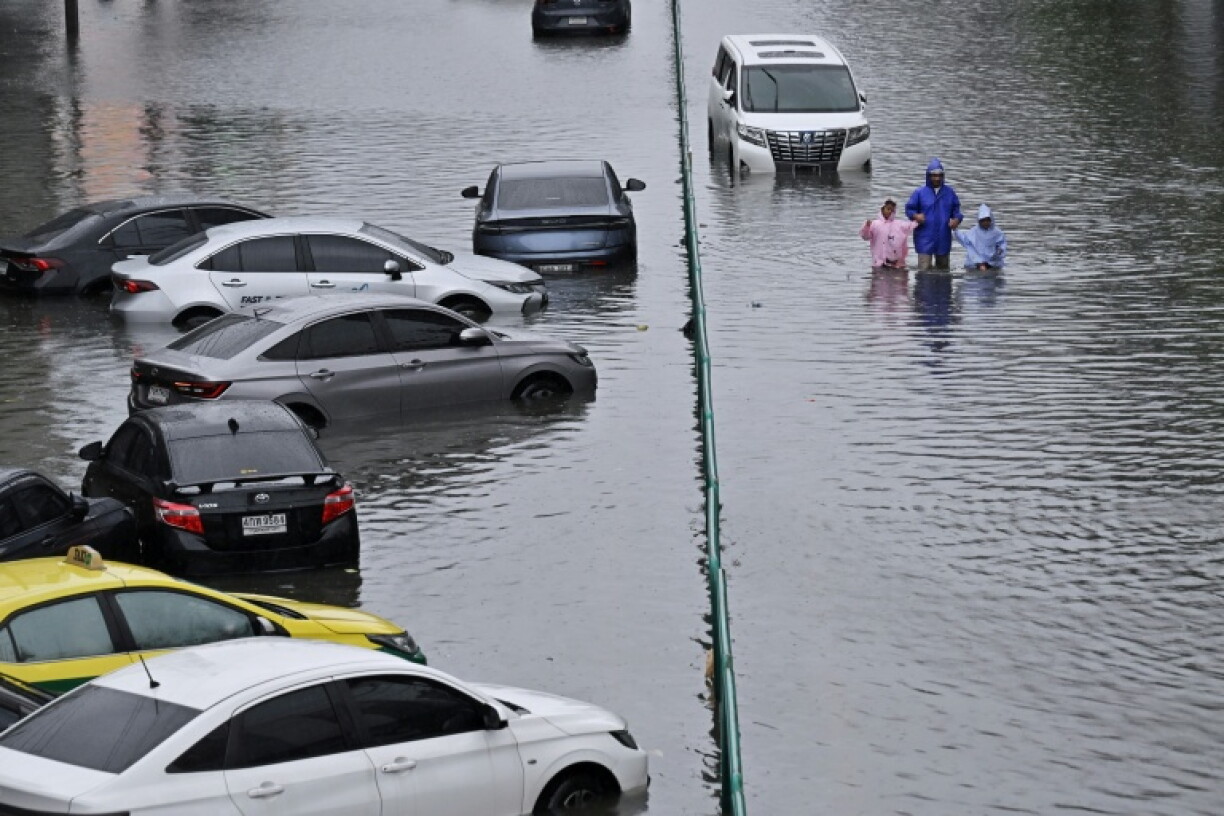 Days of heavy rain late last month inundated parts of the capital Bangkok