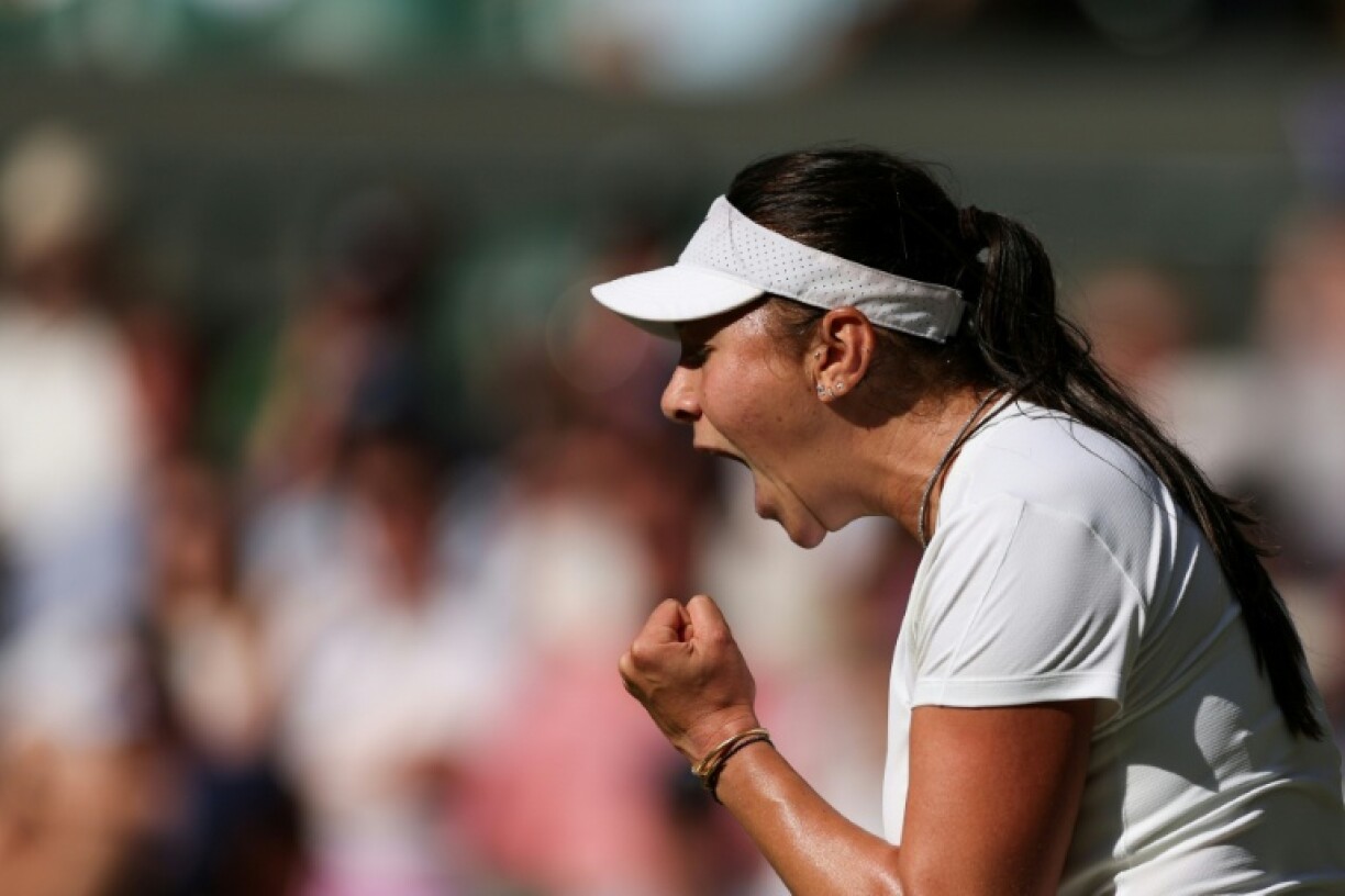 US player Amanda Anisimova is through to the Wimbledon semi-finals for the first time