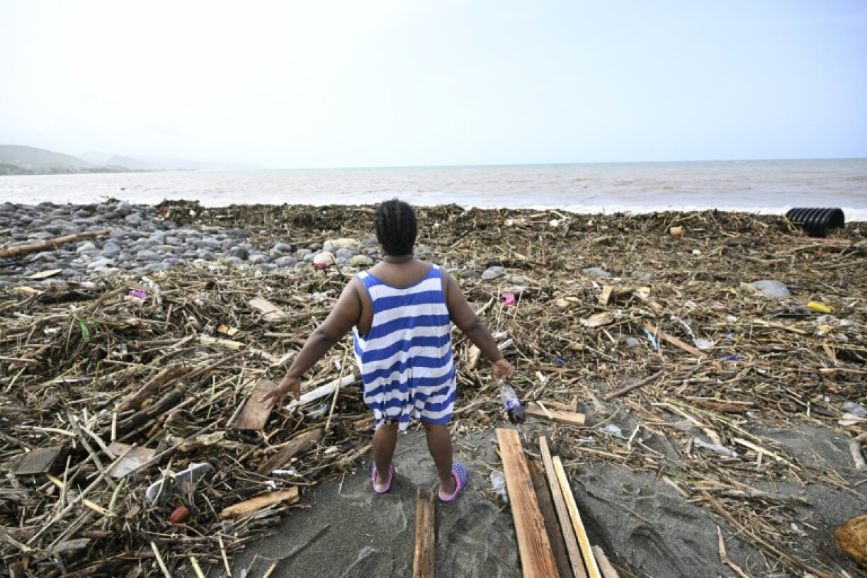 Bull Bay, Jamaica, in the aftermath of Hurricane Beryl on July 4, 2024