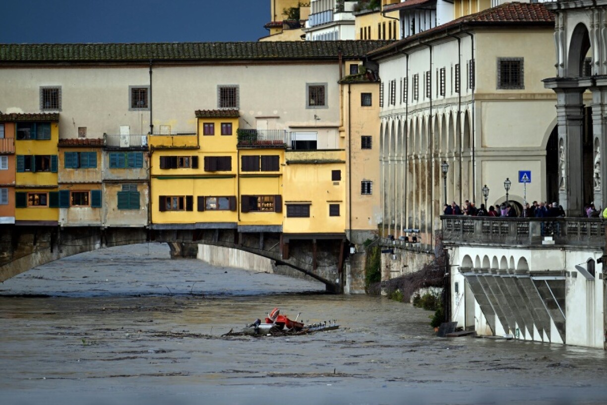 Floodgates and expansion tanks have been opened to ease the pressure on the Arno, the river that runs through Florence and Pisa