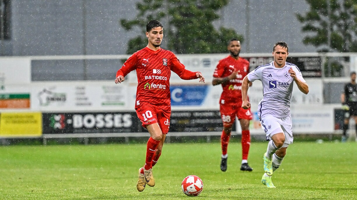 Amine Naïfi a fait des misères à la défense du NK Maribor mais Differdange sort de son match aller du deuxième tour avec un goût de trop peu