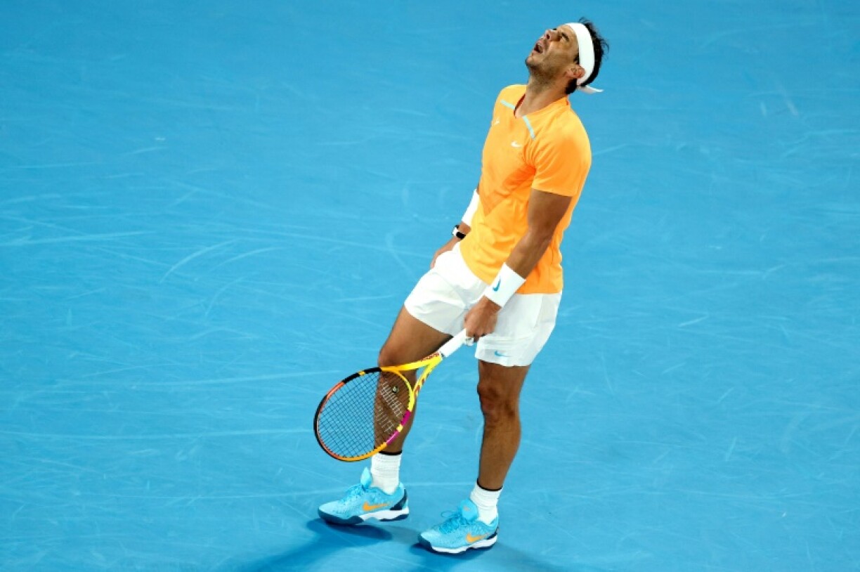 Rafael Nadal lors de l'Open d'Australie, le 18 janvier 2023