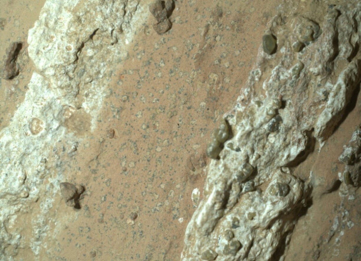 An image taken by NASA's Perseverance rover that shows