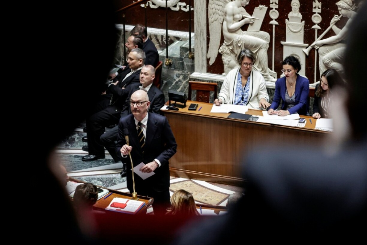 Le ministre de l'Economie, Roland Lescure, à l'Assemblée nationale, le 24 mars 2026 à Paris