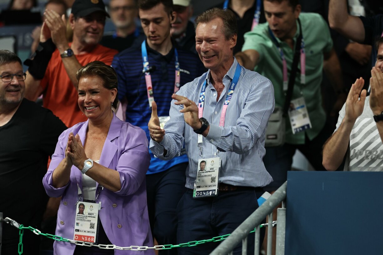 The Grand Ducal couple at the 2024 Olympic Summer Games in Paris.