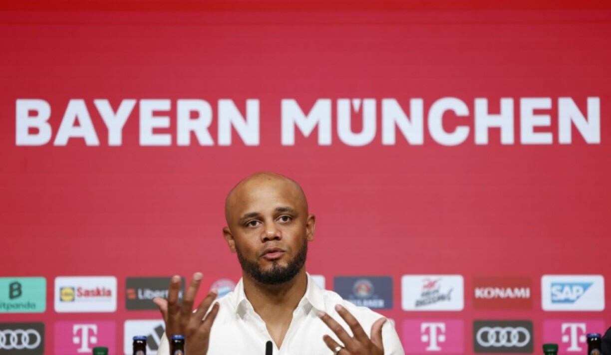 Le nouvel entraîneur du Bayern Vincent Kompany, lors de sa présentation officielle, le 30 mai 2024 à Munich