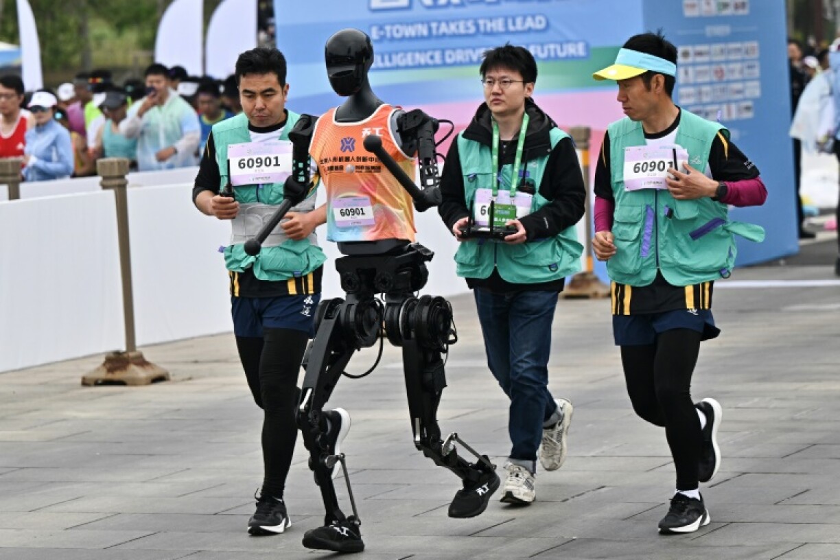 Dozens of humanoid robots joining a half marathon in Beijing showcasing China's drive to lead the global race in cutting-edge technology