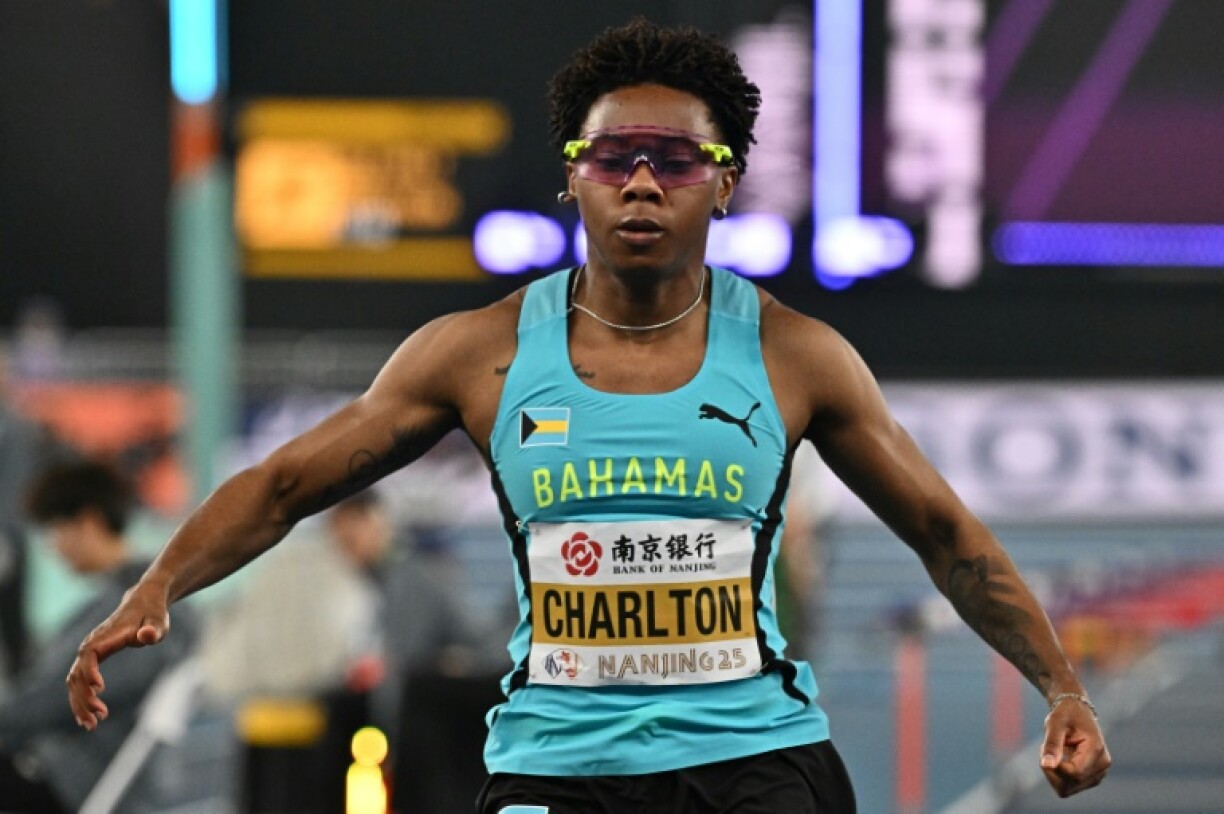 Bahamas's Devynne Charlton powered to victory in the women's 60m hurdles at the world indoor championships
