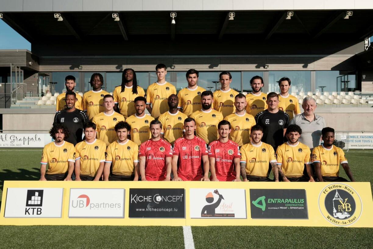 Tony Mastrangelo (en bas, troisième en partant de la droite) et ses camarades de Weiler rêvent de renverser Strassen pour s’ouvrir le chemin du dernier carré.