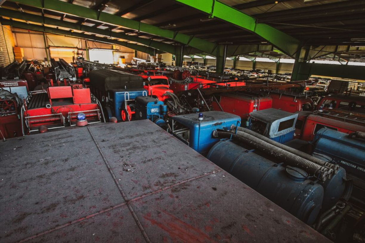 A look into the warehouse in Colmar-Berg.