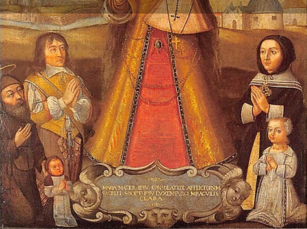 Luxembourg's Cathedrale Notre-Dame: The Consolatrice des Affliges (Maria Mater) painting