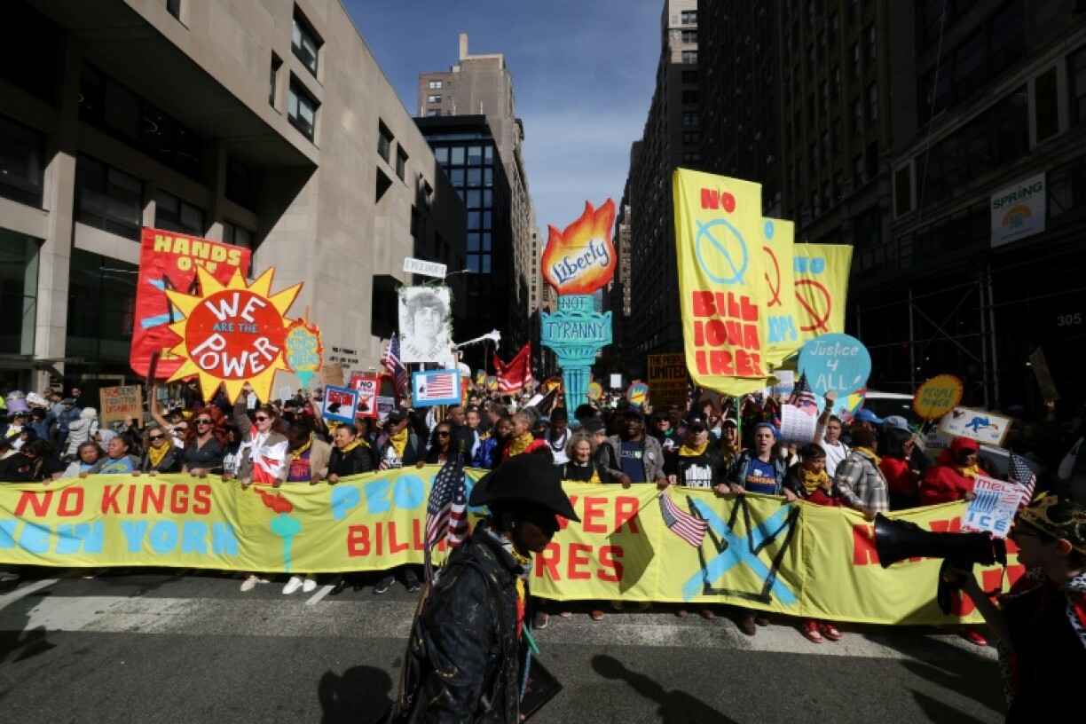Thousands of people marched in New York