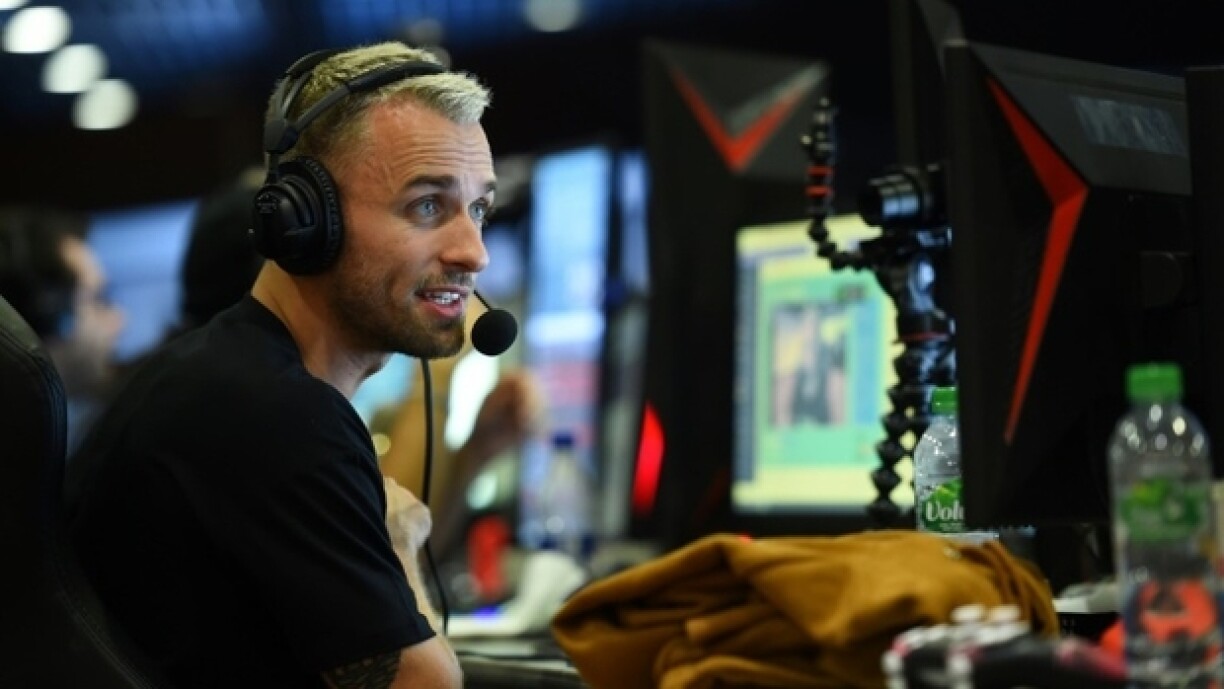 Le Youtubeur français Squeezie lors d'un marathon de jeux vidéos, le 20 septembre 2019 à Montpellier
