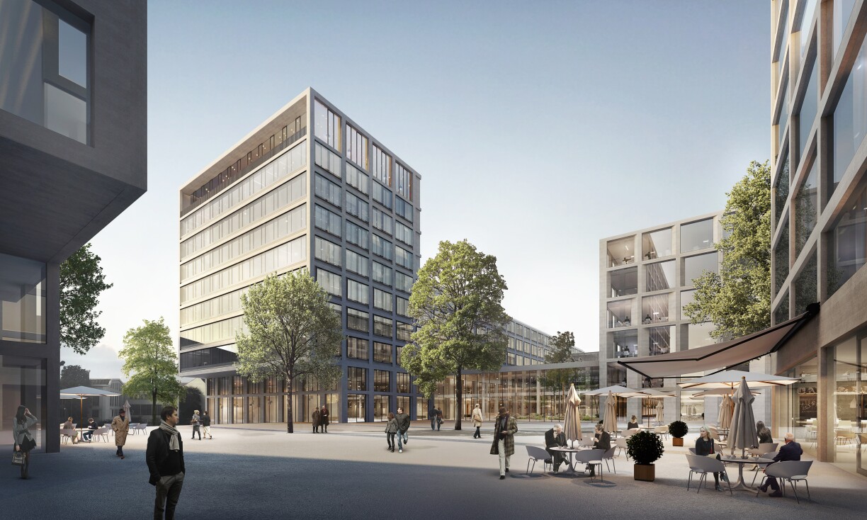 La future Cité de la sécurité sociale telle qu'imaginée par le bureau blk2 Architekten