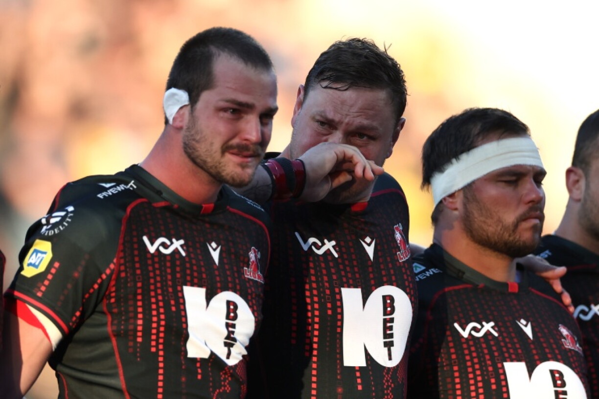 The whole stadium observed an emotional moment of silence in honour of Lions forward Hyron Andrews