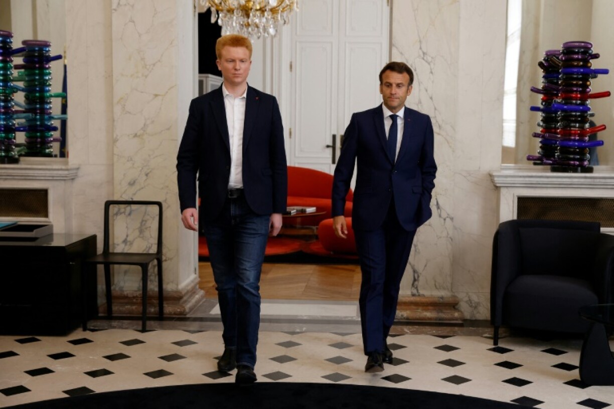 Adrien Quatennens reçu à l'Elysée par Emmanuel Macron, le 22 juin 2022