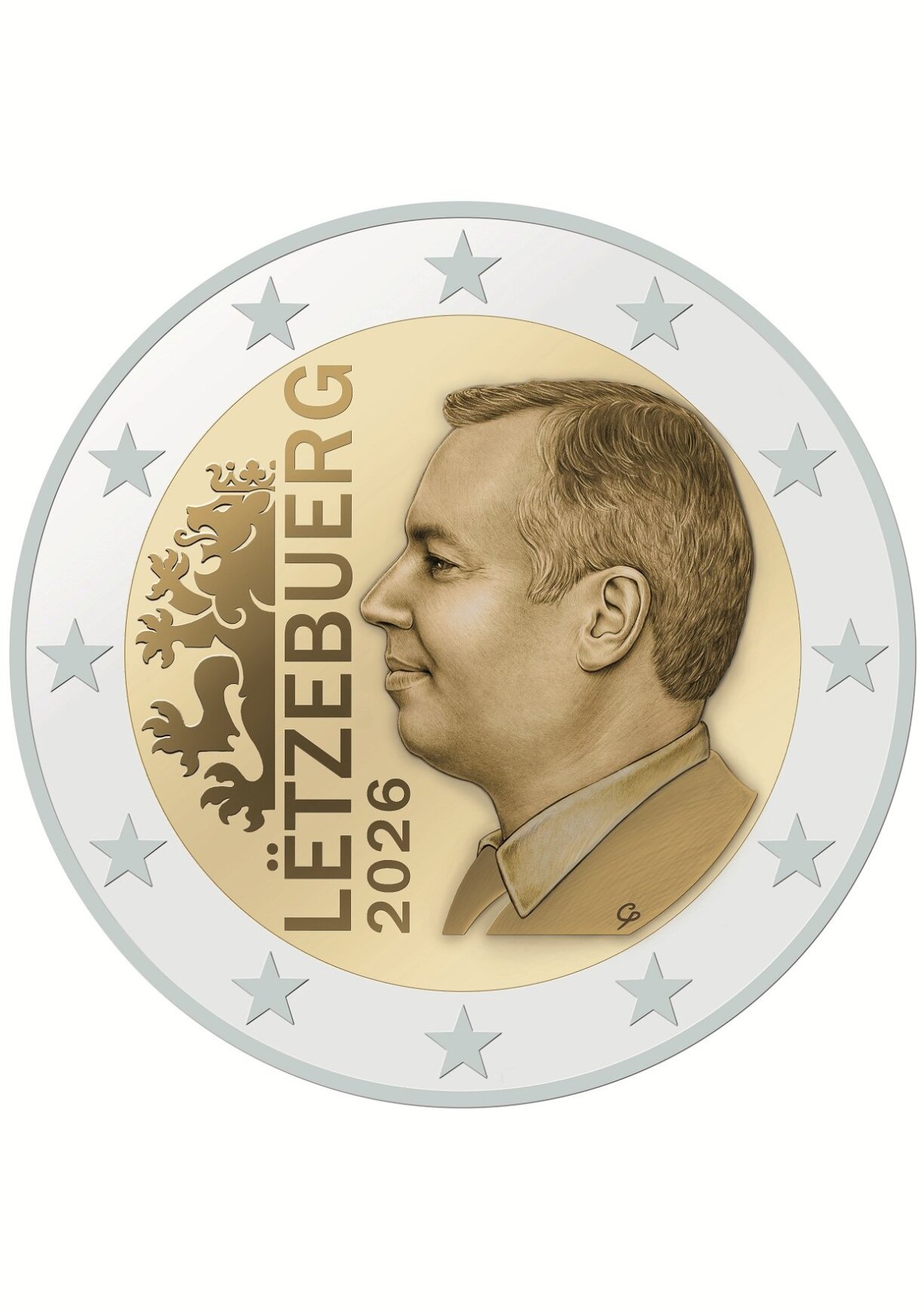 La pièce de deux euros mise en circulation affichera une version moderne du lion luxembourgeois, l'inscription