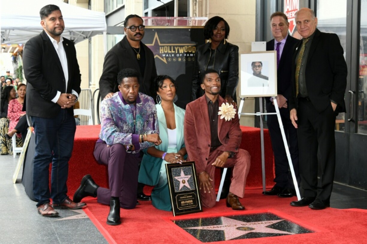 The late Chadwick Boseman was honored in Hollywood with a star on the Walk of Fame