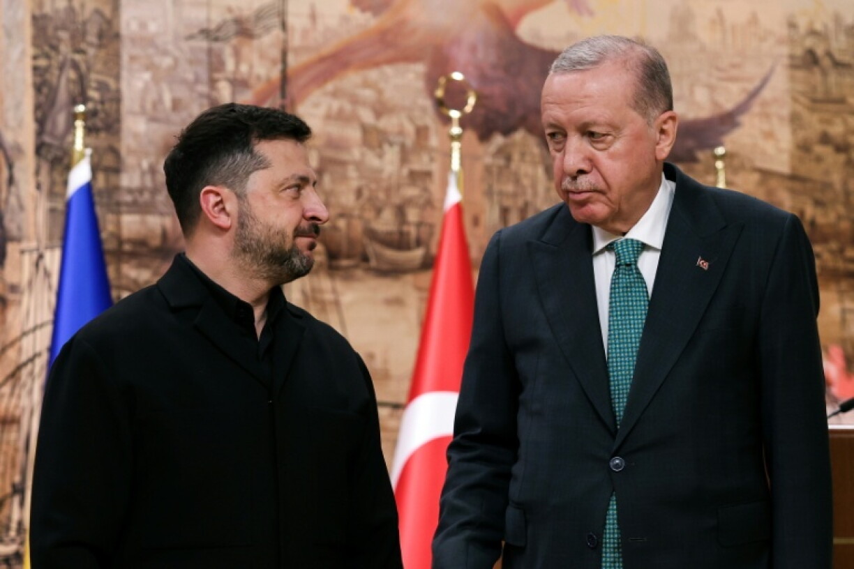 Ukraine's President Volodymyr Zelensky meets with Erdogan in Istanbul