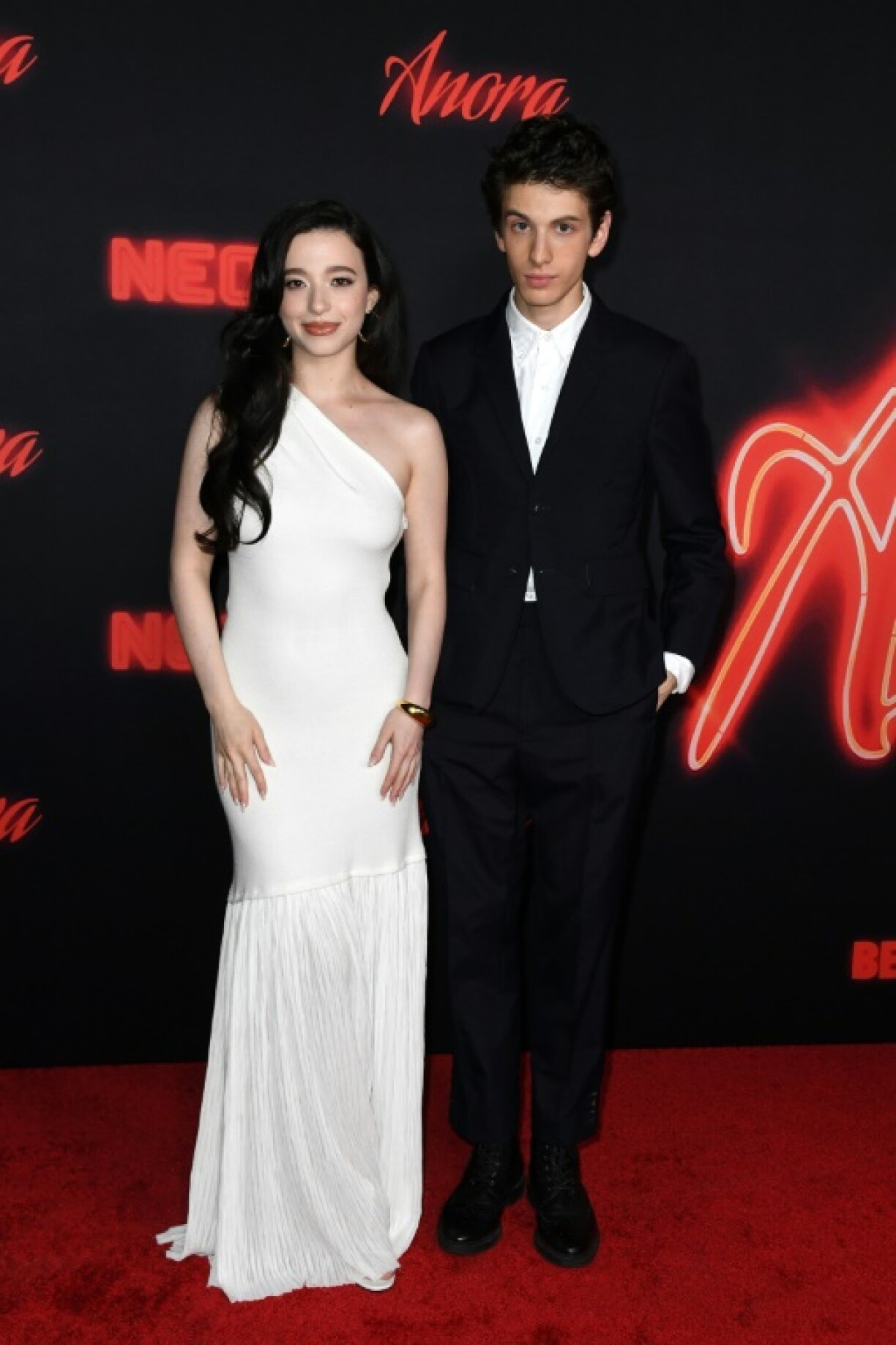 'Anora' stars Mikey Madison (L) and Mark Eydelshteyn have worked the awards circuit for months