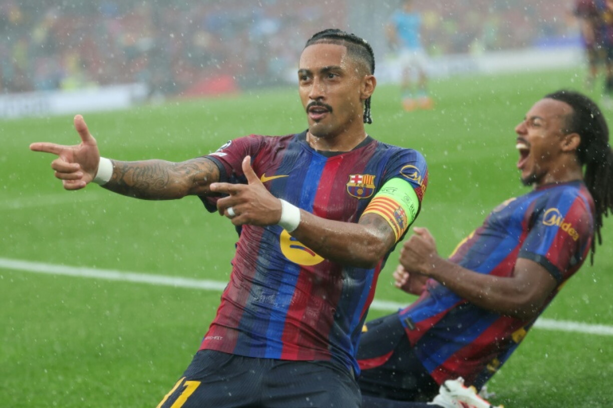 Raphinha has scored eight goals in five games for Barcelona this season