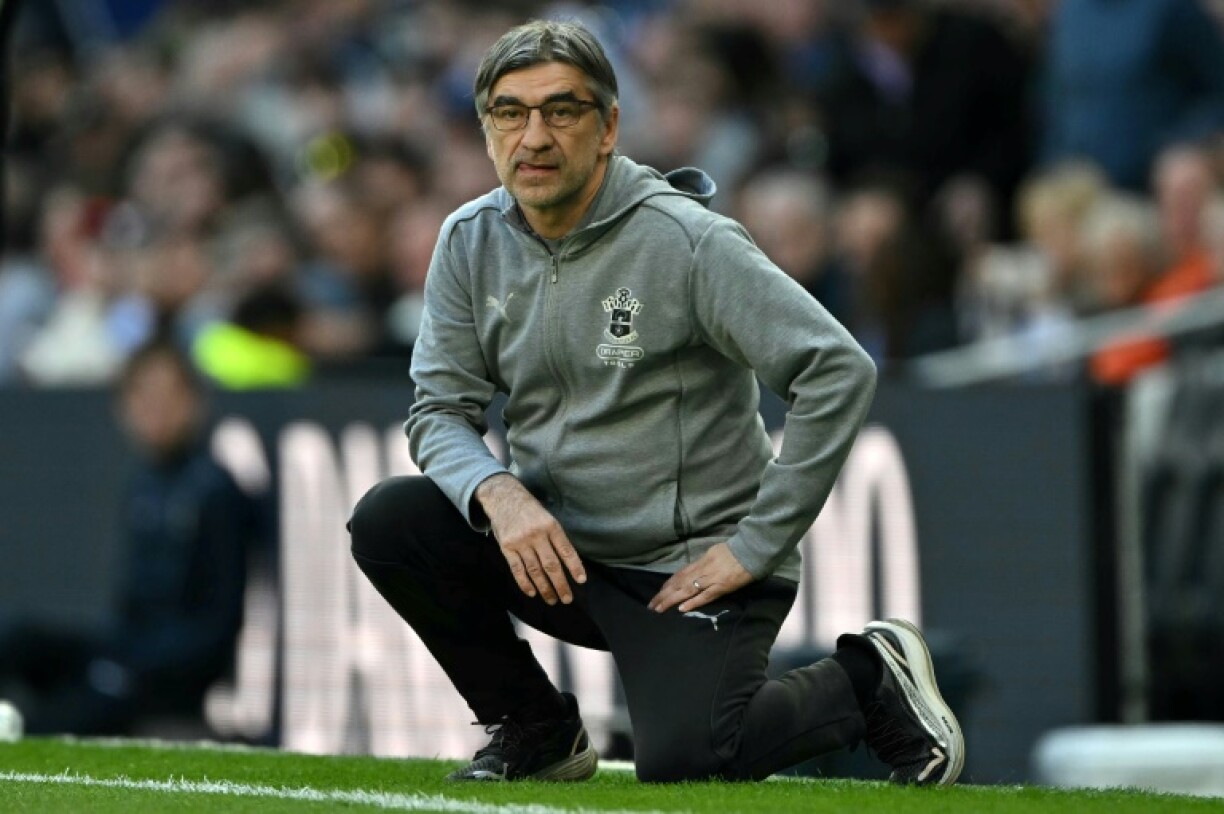 Southampton manager Ivan Juric during the loss that confirmed their relegation