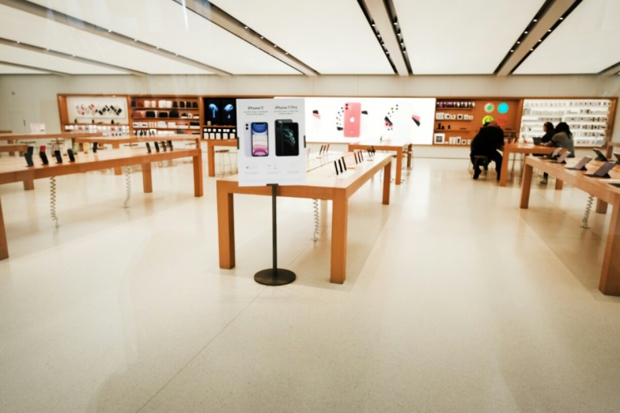 Un store Apple temporairement fermé en Chine.