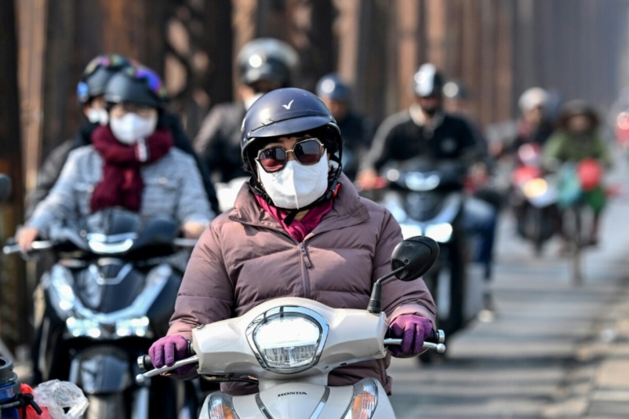 Experts say pollution in Hanoi is a result of widespread construction, as well as emissions from the huge number of motorbikes and cars that crisscross the capital every day