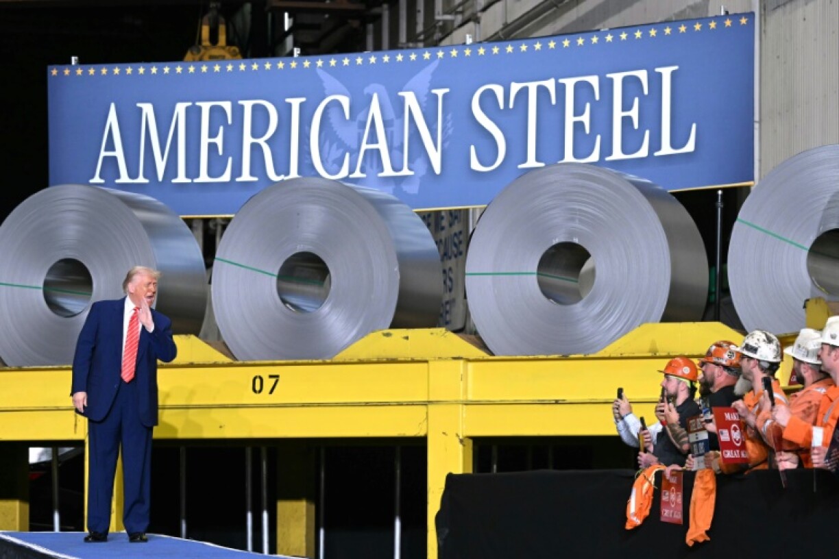 US President Donald Trump raised tariffs on steel and aluminum to 50 percent