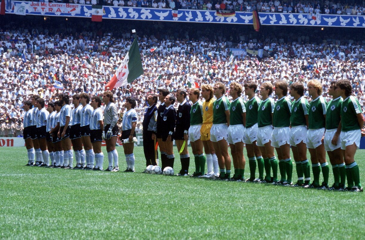 Argentinien an Däitschland virun der WM-Finall 1986