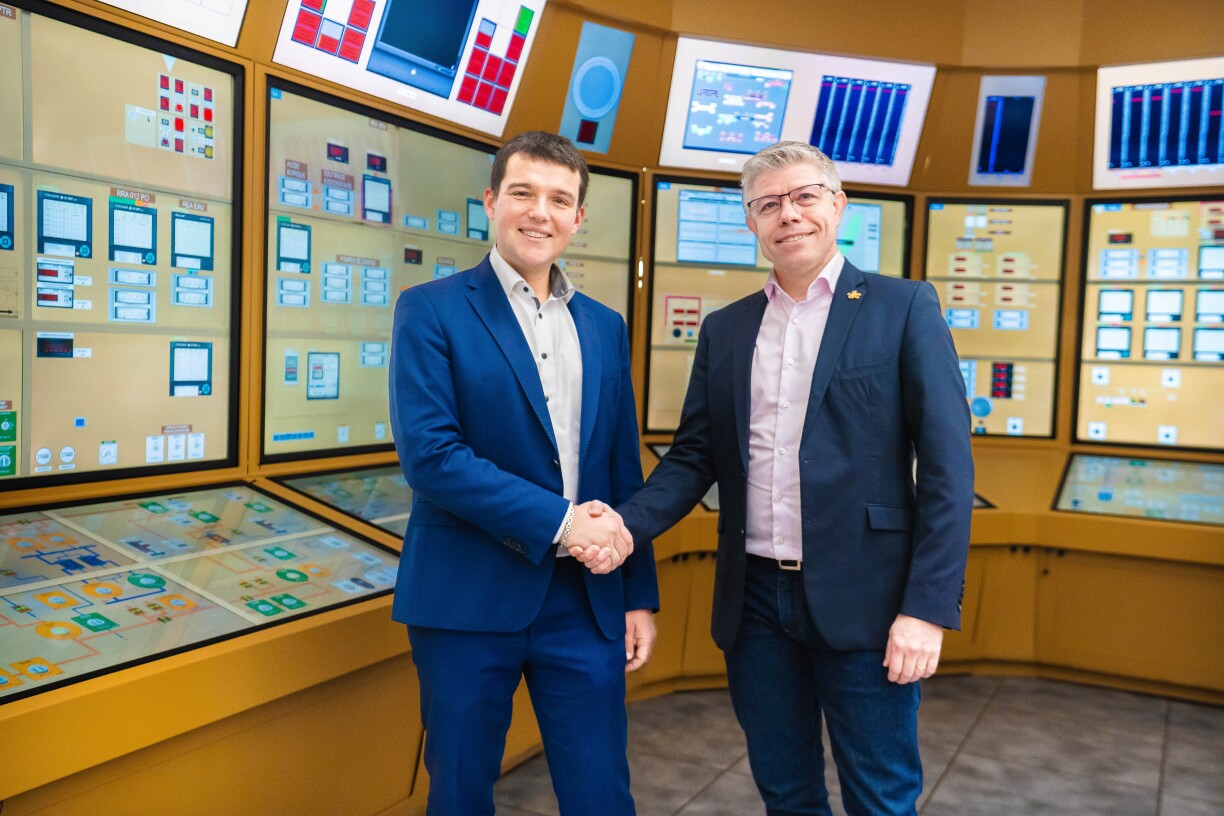 Jérôme Le Saint (à gauche) passera officiellement le relai à Nicolas Bachelet le 1er avril 2026.