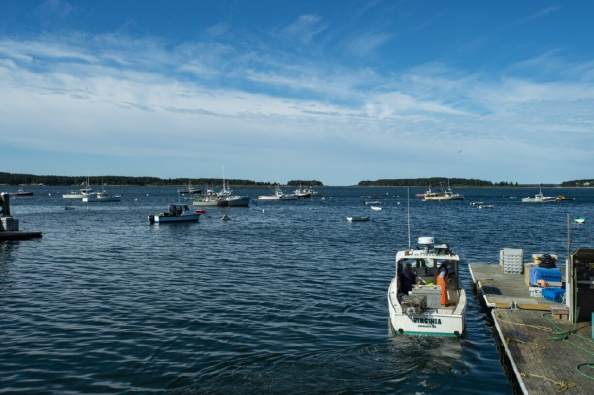 A view of the village of Spruce Head in Maine in 2021