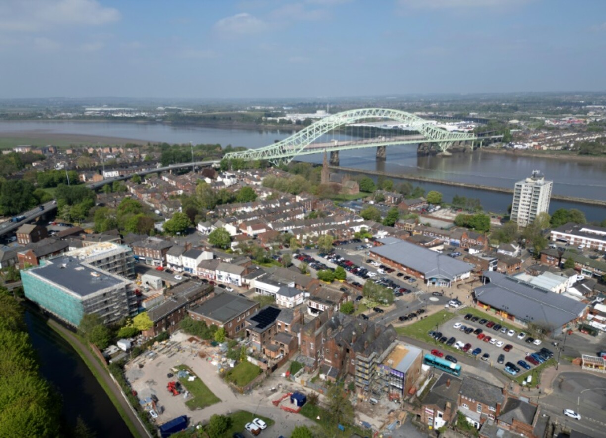 Runcorn sits on the Mersey River, close to Liverpool