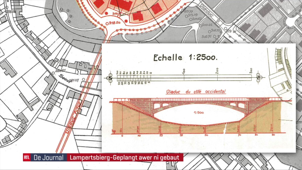 The bridge connecting Limpertsberg with Route d'Arlon.