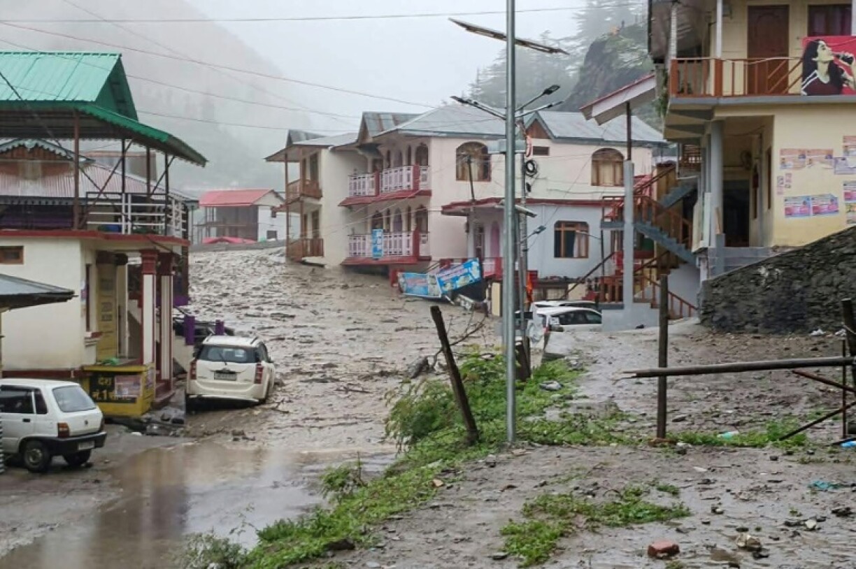 Rescue teams deployed to India's Uttarakhand state where flash flooding washed out a town in the tourist region of Dharali