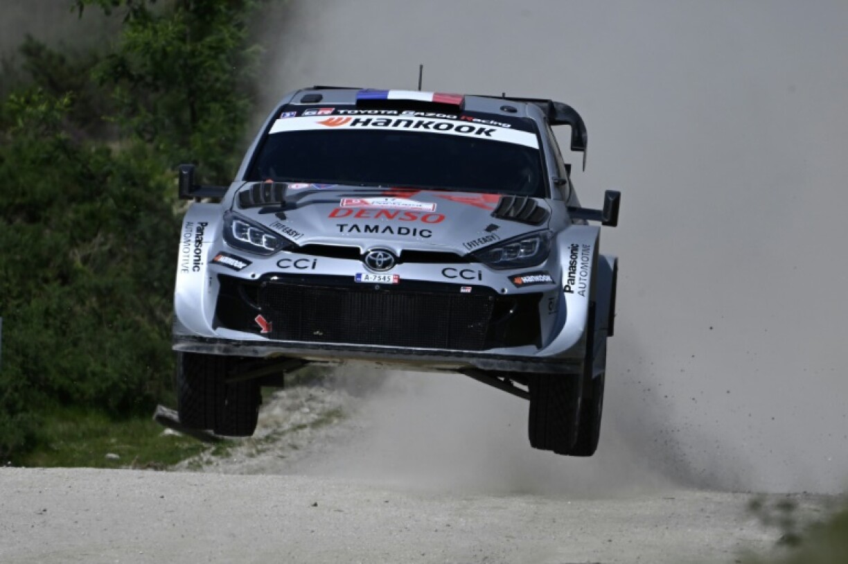 Sebastien Ogier is in line for his third podium of the season at Rally Portugal