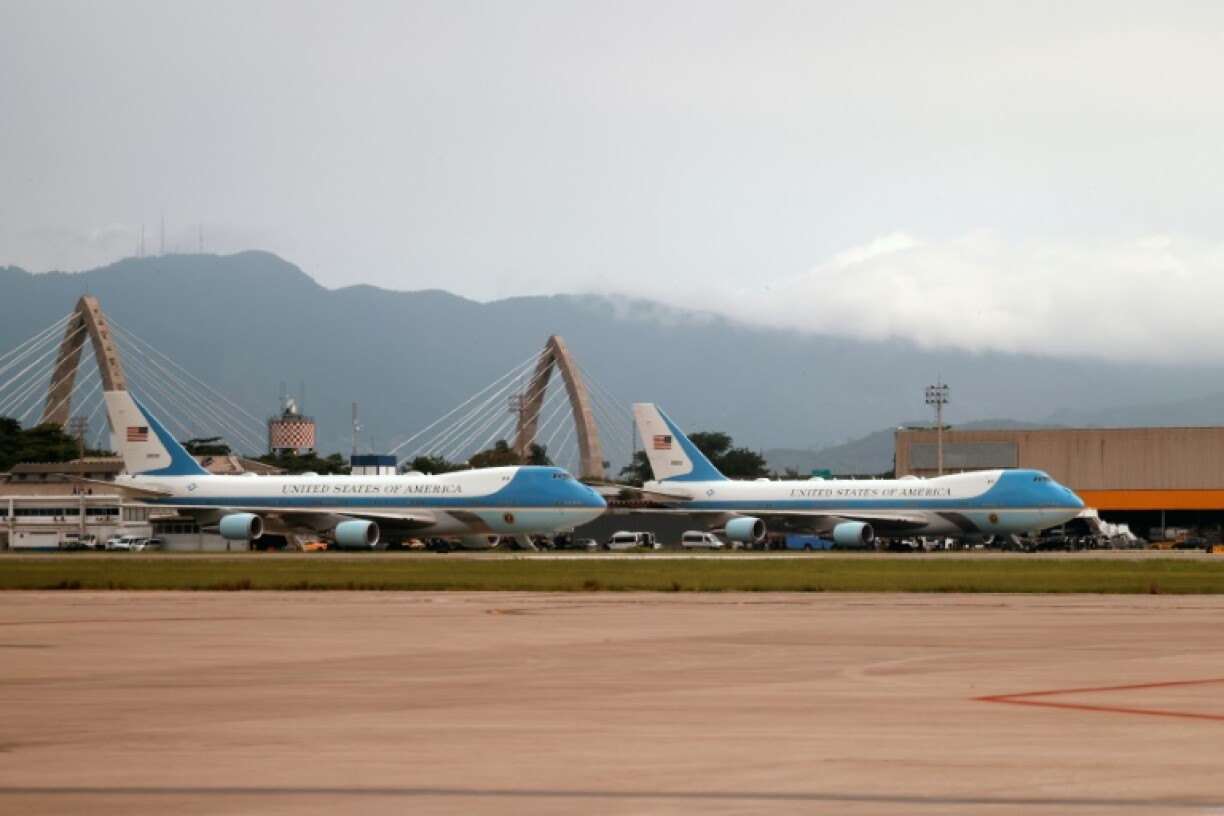 Two examples of the VC-25A aircraft that normally serves as Air Force One are currently in service